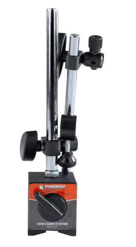 Mérőóra mágneses állvánnyal 0–10 mm, 0,01 mm, 22 mérőcsúccsal, kofferben, PM-CZ-10T – Powermat (PM1521)