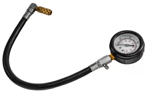 Kompressziómérő dízelmotorhoz, 19 részes, 0–70 bar, 400 mm-es tömlővel, gyorscsatlakozóval, PM-MCSD-19T – Powermat (PM1523)