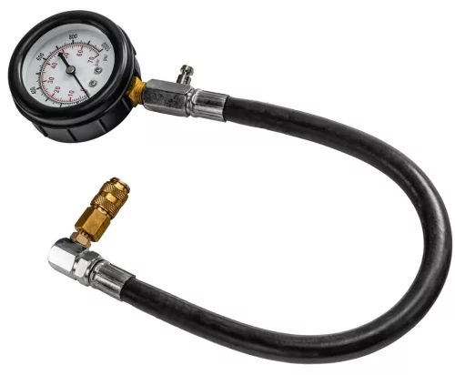 Kompressziómérő dízelmotorhoz, 19 részes, 0–70 bar, 400 mm-es tömlővel, gyorscsatlakozóval, PM-MCSD-19T – Powermat (PM1523)
