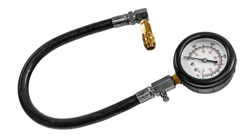 Kompressziómérő dízelmotorhoz, 19 részes, 0–70 bar, 400 mm-es tömlővel, gyorscsatlakozóval, PM-MCSD-19T – Powermat (PM1523)