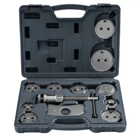  Fékdugattyú-visszatekerő készlet 12 részes, 11 adapterrel, mágneses véggel, kofferben, PM-ZWT-12T – Powermat (PM1530)