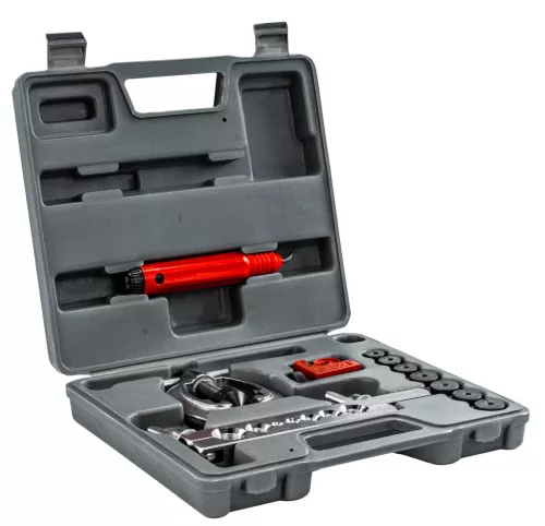 Fékcső-peremező készlet 11 részes, Y-prés, 45°-os tüske, 7 matrica 3/16"–5/8", PM-ZZPH-11T – Powermat (PM1533)