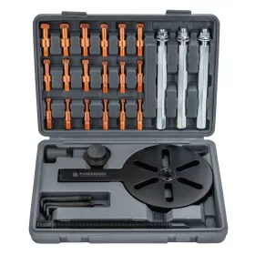   Belső csapágylehúzó készlet golyóscsapágyakhoz 45–105 mm, 32 részes, kofferben, PM-SLWK-32T – Powermat (PM1536)