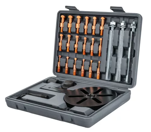 Belső csapágylehúzó készlet golyóscsapágyakhoz 45–105 mm, 32 részes, kofferben, PM-SLWK-32T – Powermat (PM1536)