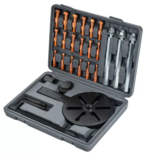 Belső csapágylehúzó készlet golyóscsapágyakhoz 45–105 mm, 32 részes, kofferben, PM-SLWK-32T – Powermat (PM1536)