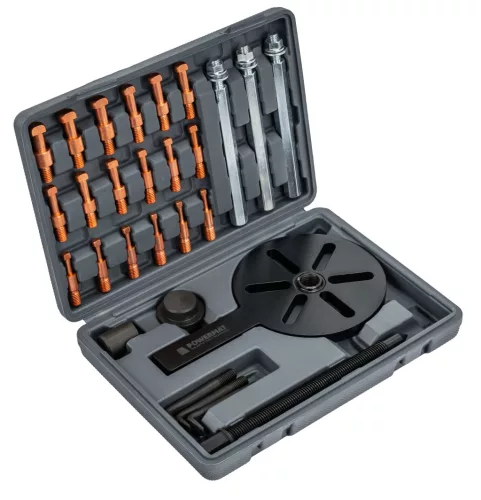 Belső csapágylehúzó készlet golyóscsapágyakhoz 45–105 mm, 32 részes, kofferben, PM-SLWK-32T – Powermat (PM1536)
