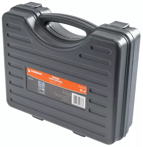Kézi vákuumpumpa mérőórával, 18 részes, -1 bar, benzines és dízel autókhoz, PM-PPC-120T – Powermat (PM1538)