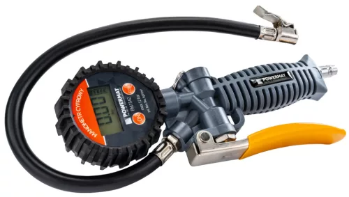 Keréktöltő pisztoly digitális nyomásmérővel, 12 bar, 1/4", PM-PDPM-1T – Powermat (PM1542)