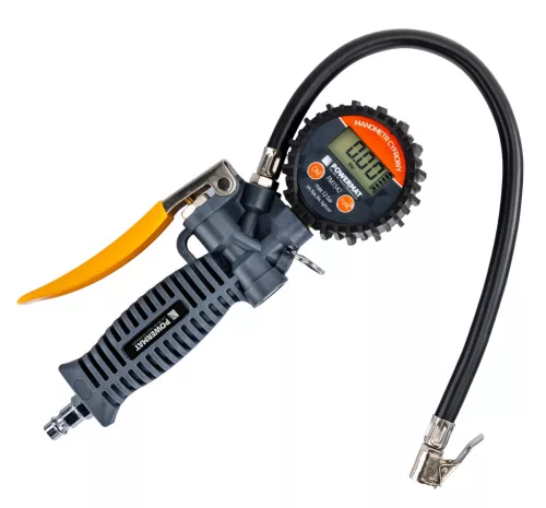 Keréktöltő pisztoly digitális nyomásmérővel, 12 bar, 1/4", PM-PDPM-1T – Powermat (PM1542)