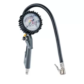   Keréktöltő pisztoly nyomásmérő órával 75 mm, 12 bar, 1/4", PM-PDPM-2T – Powermat (PM1543)