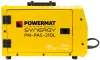 Hegesztő inverter MIG/MAG, FLUX, MMA, TIG Lift 210 A, 230 V, szinergikus, kettős LCD, PM-PAS-210L – Powermat (PM1544)