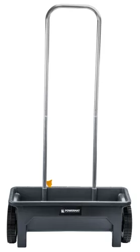 Kézi szóró- és vetőkocsi 12 l, 46 cm szórásszélesség, 10 fokozat, PM-SRO-12T – Powermat (PM1546)
