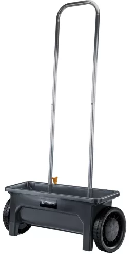 Kézi szóró- és vetőkocsi 12 l, 46 cm szórásszélesség, 10 fokozat, PM-SRO-12T – Powermat (PM1546)