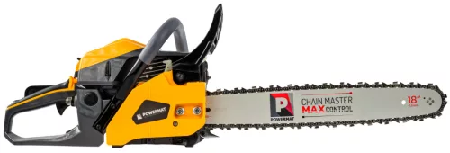 Benzines láncfűrész 55 cm³, 6 LE, 45 cm-es vezetőlemezzel, rezgéscsillapítással, PM-PSP-6HP-PRO – Powermat (PM1548)