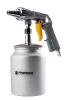Homokfúvó pisztoly tartállyal, 1000 ml, 8 bar, 160 l/perc, PM-PDPI-1T – Powermat (PM1551)