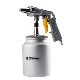   Homokfúvó pisztoly tartállyal, 1000 ml, 8 bar, 160 l/perc, PM-PDPI-1T – Powermat (PM1551)
