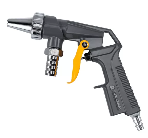 Homokfúvó pisztoly szívótömlővel 1 m, 8 bar, 160 l/perc, 1/4", PM-PDPI-2T – Powermat (PM1552)