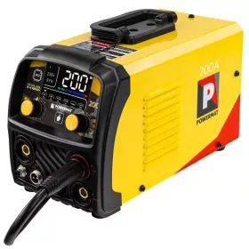   Inverteres hegesztőgép MIG/MAG, MMA, TIG Lift, 200 A, 230 V, szinergikus, PM-PAS-200L – Powermat (PM1556)