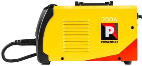 Inverteres hegesztőgép MIG/MAG, MMA, TIG Lift, 200 A, 230 V, szinergikus, PM-PAS-200L – Powermat (PM1556)
