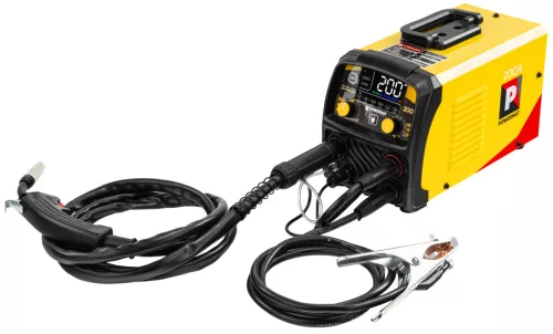 Inverteres hegesztőgép MIG/MAG, MMA, TIG Lift, 200 A, 230 V, szinergikus, PM-PAS-200L – Powermat (PM1556)
