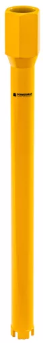 Gyémánt fúrókorona betonhoz 32 × 450 mm, 1 1/4" UNC, 4 szegmens, vizes, PM-DWK-32x450M – Powermat (PM1557)