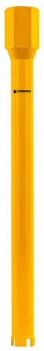 Gyémánt fúrókorona betonhoz 32 × 450 mm, 1 1/4" UNC, 4 szegmens, vizes, PM-DWK-32x450M – Powermat (PM1557)
