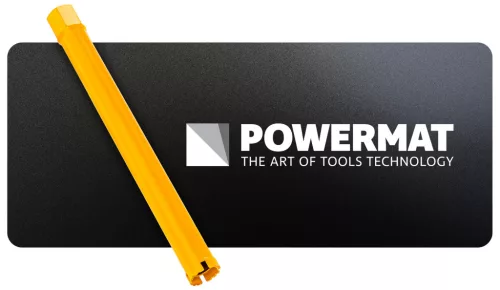 Gyémánt fúrókorona betonhoz 42 × 450 mm, 1 1/4" UNC, 4 szegmens, vizes, PM-DWK-42x450M – Powermat (PM1558)