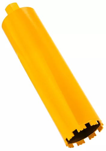 Gyémánt fúrókorona betonhoz 112 × 450 mm, 1 1/4" UNC, 9 szegmens, vizes, PM-DWK-112x450M – Powermat (PM1561)
