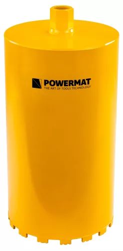 Gyémánt fúrókorona betonhoz 230 × 450 mm, 1 1/4" UNC, 16 szegmens, vizes, PM-DWK-230x450M – Powermat (PM1564)