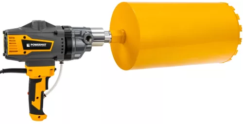Gyémánt fúrókorona betonhoz 230 × 450 mm, 1 1/4" UNC, 16 szegmens, vizes, PM-DWK-230x450M – Powermat (PM1564)