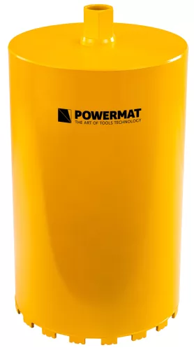 Gyémánt fúrókorona betonhoz 254 × 450 mm, 1 1/4" UNC, 17 szegmens, vizes, PM-DWK-254x450M – Powermat (PM1565)