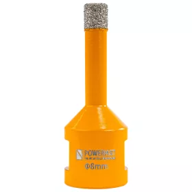   Gyémánt lyukfúró gres lapokhoz 8 mm, M14, száraz/nedves, PM-DWK-8M14M – Powermat (PM1567)