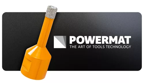 Gyémánt lyukfúró gres lapokhoz 8 mm, M14, száraz/nedves, PM-DWK-8M14M – Powermat (PM1567)