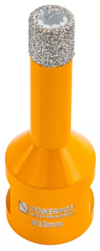 Gyémánt lyukfúró gres lapokhoz 10 mm, M14, száraz/nedves, PM-DWK-10M14M – Powermat (PM1568)
