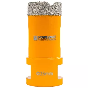  Gyémánt lyukfúró gres lapokhoz 25 mm, M14, száraz/nedves, PM-DWK-25M14M – Powermat (PM1571)