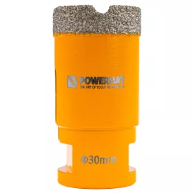   Gyémánt lyukfúró gres lapokhoz 30 mm, M14, száraz/nedves, PM-DWK-30M14M – Powermat (PM1572)