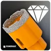 Gyémánt lyukfúró gres lapokhoz 40 mm, M14, száraz/nedves, PM-DWK-40M14M – Powermat (PM1574)