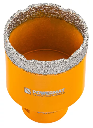 Gyémánt lyukfúró gres lapokhoz 45 mm, M14, száraz/nedves, PM-DWK-45M14M – Powermat (PM1575)