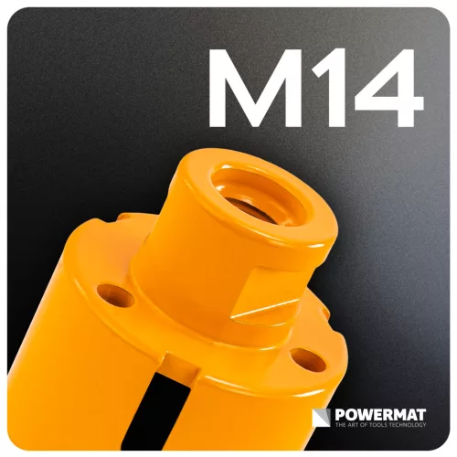 Gyémánt lyukfúró gres lapokhoz 50 mm, M14, száraz/nedves, PM-DWK-50M14M – Powermat (PM1576)