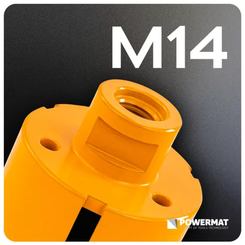 Gyémánt lyukfúró gres lapokhoz 60 mm, M14, száraz/nedves, PM-DWK-60M14M – Powermat (PM1577)