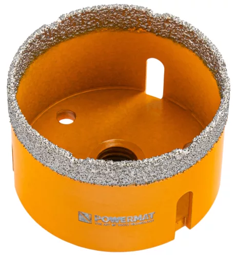 Gyémánt lyukfúró gres lapokhoz 65 mm, M14, száraz/nedves, PM-DWK-65M14M – Powermat (PM1578)