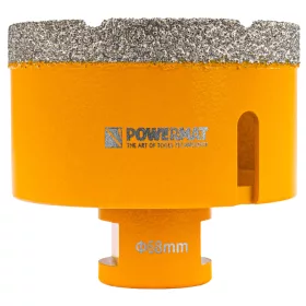   Gyémánt lyukfúró gres lapokhoz 68 mm, M14, száraz/nedves, PM-DWK-68M14M – Powermat (PM1579)