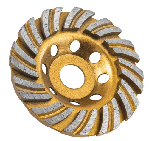 Gyémánt fazékkorong betoncsiszoláshoz 100 mm, 22,23 mm furat, 12 szegmens, PM-DTG-1051T – Powermat (PM1584)