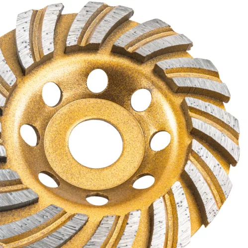 Gyémánt fazékkorong betoncsiszoláshoz 100 mm, 22,23 mm furat, 12 szegmens, PM-DTG-1051T – Powermat (PM1584)