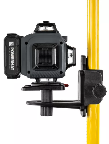 Kitámasztó rúd keresztlézerhez 192–400 cm, 5/8" menet, 360°-ban forgatható, PM-TPLK-4M – Powermat (PM1588)