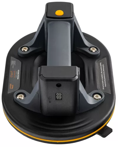 Akkus vákuumos tapadókorong (üvegemelő) 200 mm, 260 kg, automatikus vákuumtartással, LCD, PM-PPS-260M – Powermat (PM1589)