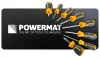 Csavarhúzó készlet 8 részes, mágneses heggyel, CrV, PM-ZW-8ZN – Powermat (PM1596)