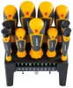 Csavarhúzó és bit készlet 21 részes, mágneses heggyel, állvánnyal, CrV, PM-ZW-21ZN – Powermat (PM1597)