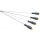 Extra hosszú csavarhúzó készlet 4 részes, 450 mm, mágneses heggyel, CrV, PM-ZW-4ZN – Powermat (PM1602)