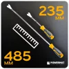 Kárpitbontó feszítővas készlet 6 részes, U és V véggel, 235/485 mm, PM-ZSTS-6ZN – Powermat (PM1603)